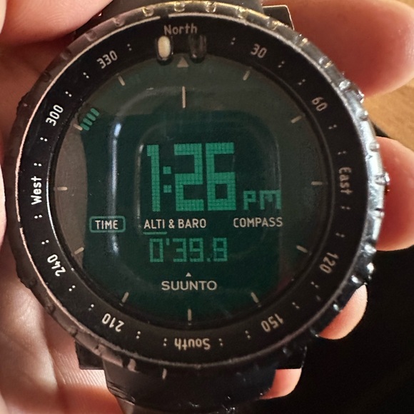 SUUNTO Core All Black Military Men's Outdoor Sports Watch Camping used - Picture 1 of 8